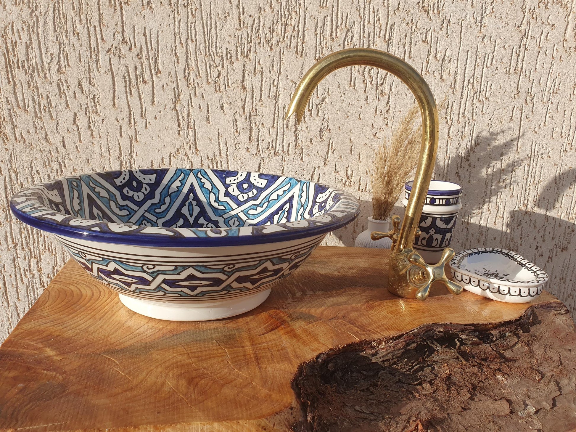 Handmade Ceramic Sink - Moroccan Elegant Washbasin