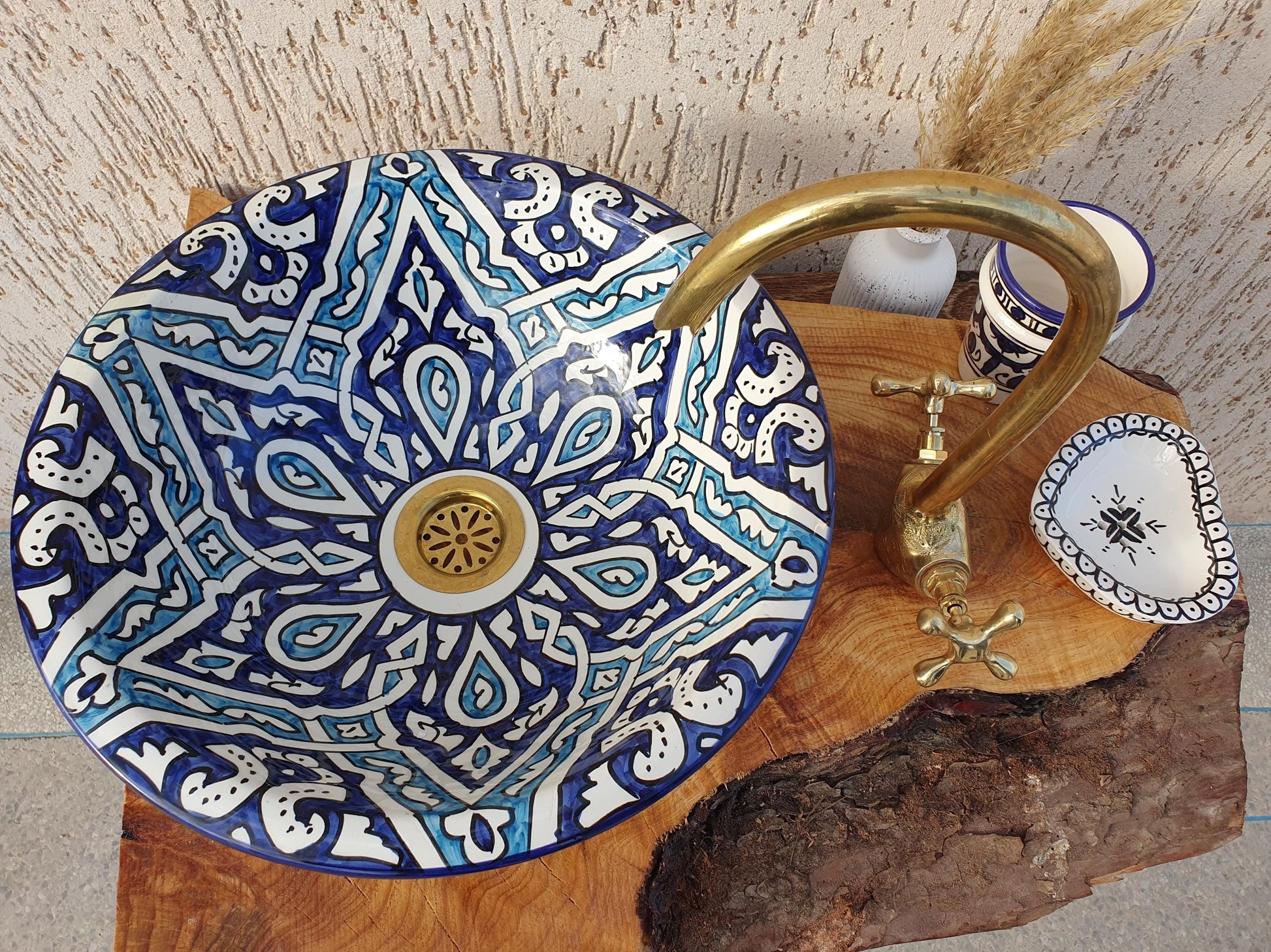 Handmade Ceramic Sink - Moroccan Elegant Washbasin