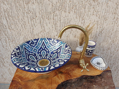 Handmade Ceramic Sink - Moroccan Elegant Washbasin