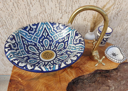 Handmade Ceramic Sink - Moroccan Elegant Washbasin