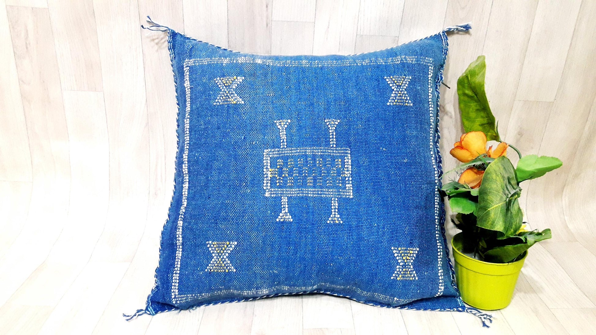 Cactus Silk Pillow Cover, Moroccan Sabra Cushion Cover , Boho Cushion, Sabra Cactus Silk Cushion,Home Decor