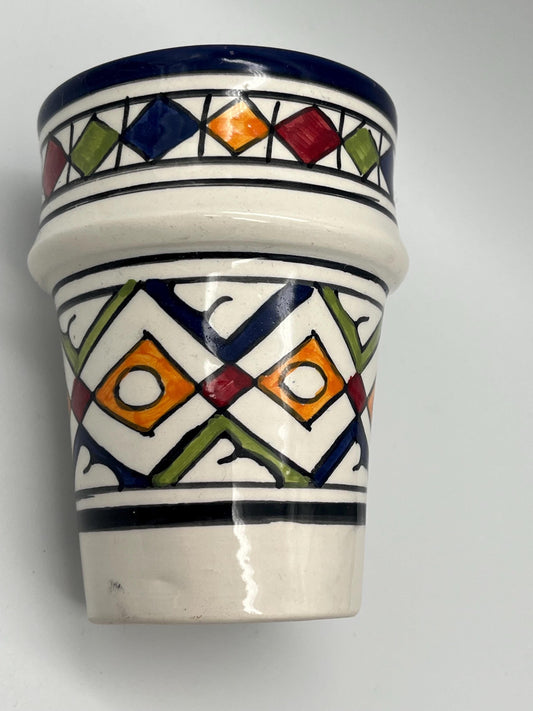 Moroccan Beldi Mug, Handmade, Boho Ceramic Tea Mug from Morocco