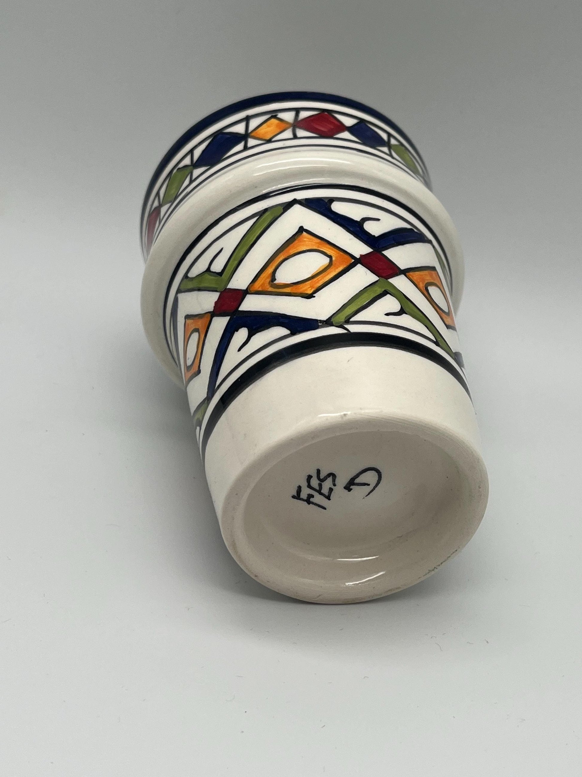 Moroccan Beldi Mug, Handmade, Boho Ceramic Tea Mug from Morocco