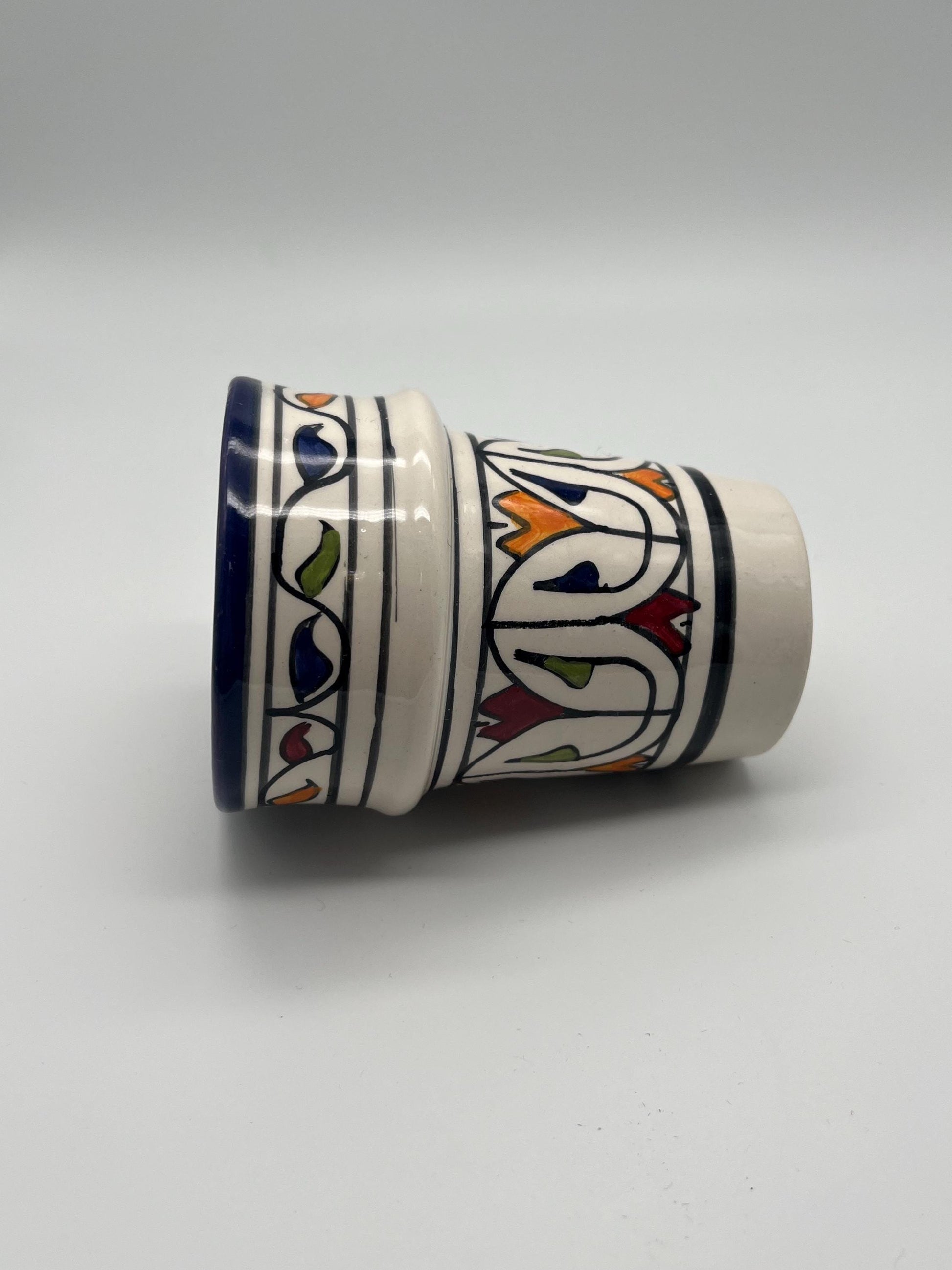 Moroccan Beldi Mug, Handmade, Boho Ceramic Tea Mug from Morocco