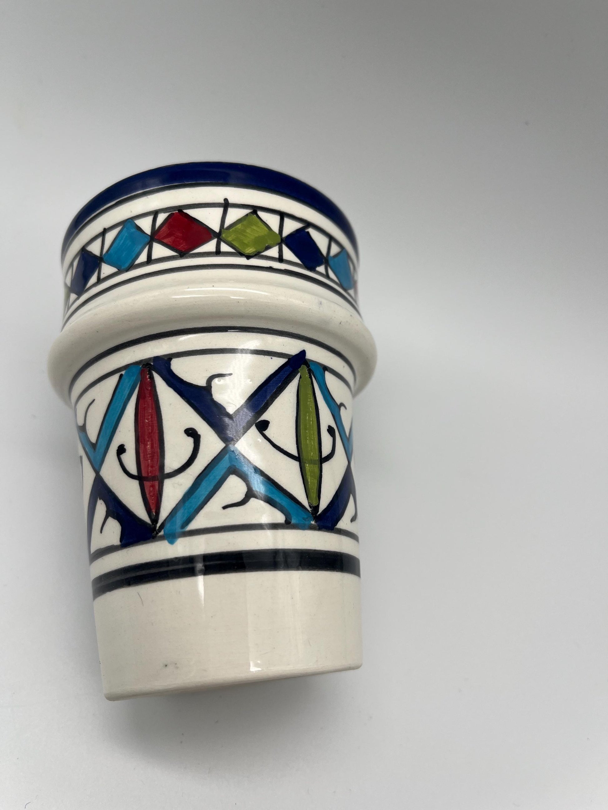 Moroccan Beldi Mug, Handmade, Boho Ceramic Tea Mug from Morocco