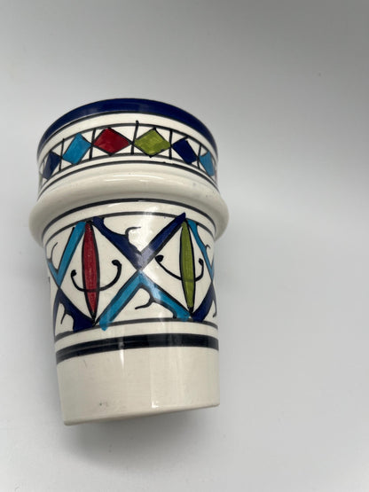 Moroccan Beldi Mug, Handmade, Boho Ceramic Tea Mug from Morocco