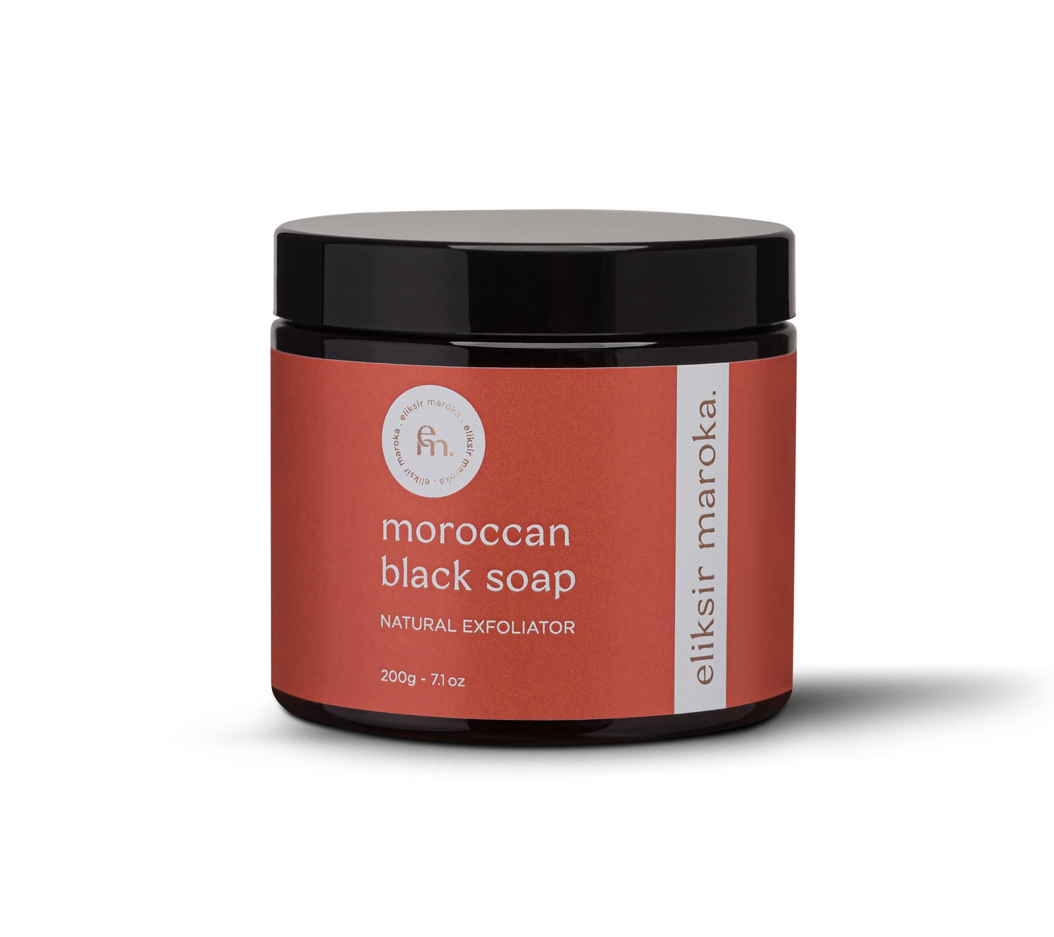 Authentic Moroccan Black Soap – Organic Soap Scrub for Body and Face – Exfoliating Savon Noir with Olive Oil and Eucalyptus