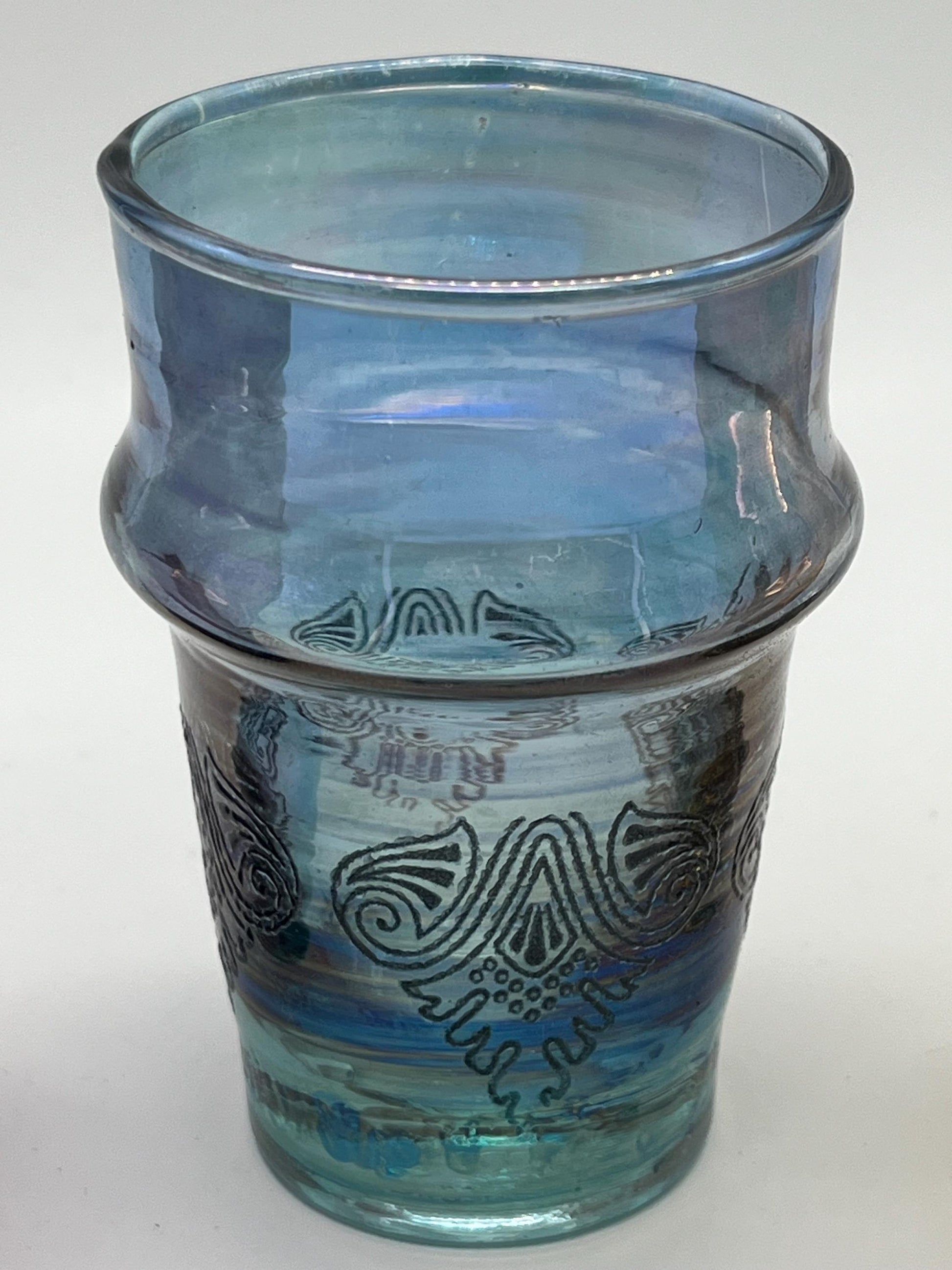 12 Colorful Moroccan Beldi Glasses, Handmade from Moroccan Craftsmanship