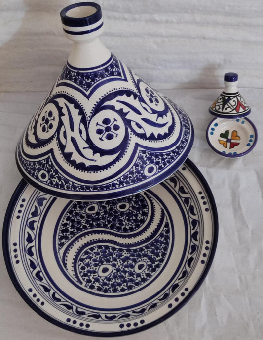 Moroccan Handmade Pottery Tagine Pots for Serving Moroccan Tagine, Ceramic Tagine, Traditional Tagine, Traditional Cookware, Perfect Gift