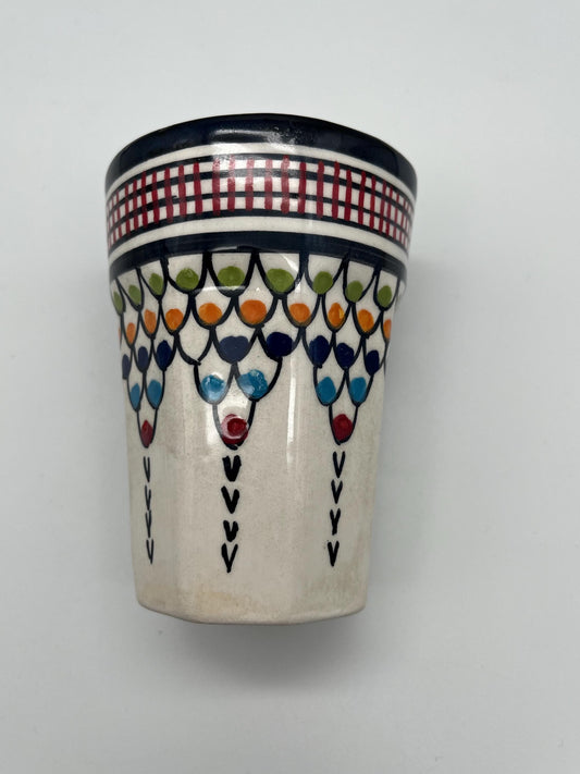 Moroccan Beldi Mug, Handmade, Boho Ceramic Tea Mug from Morocco