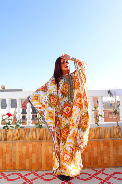 Beautiful Winter Kaftan Dress, Luxury Winter Kaftan, Women'S Kaftan Dress with Head Cover, Moroccan and African Abaya, Valentine'S Dress