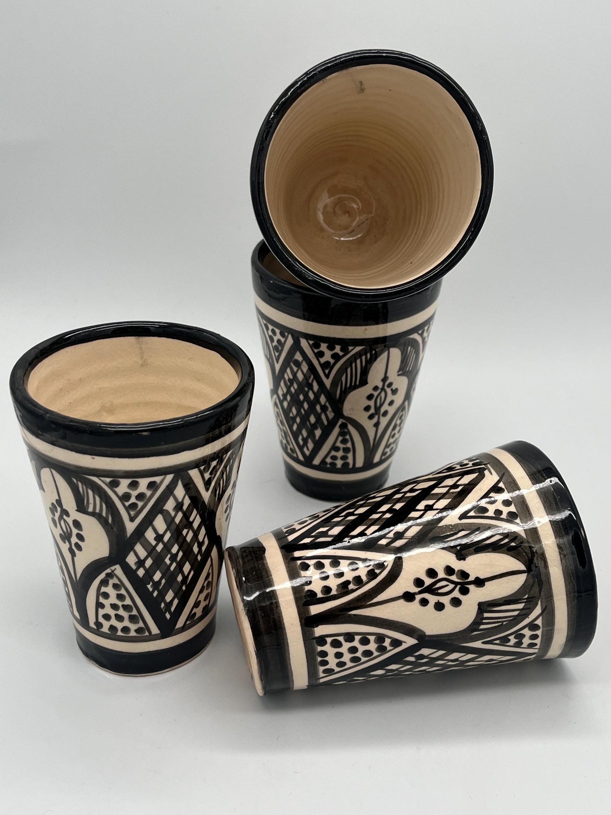 Moroccan Beldi Mug, Handmade, Boho Ceramic Tea Mug from Morocco