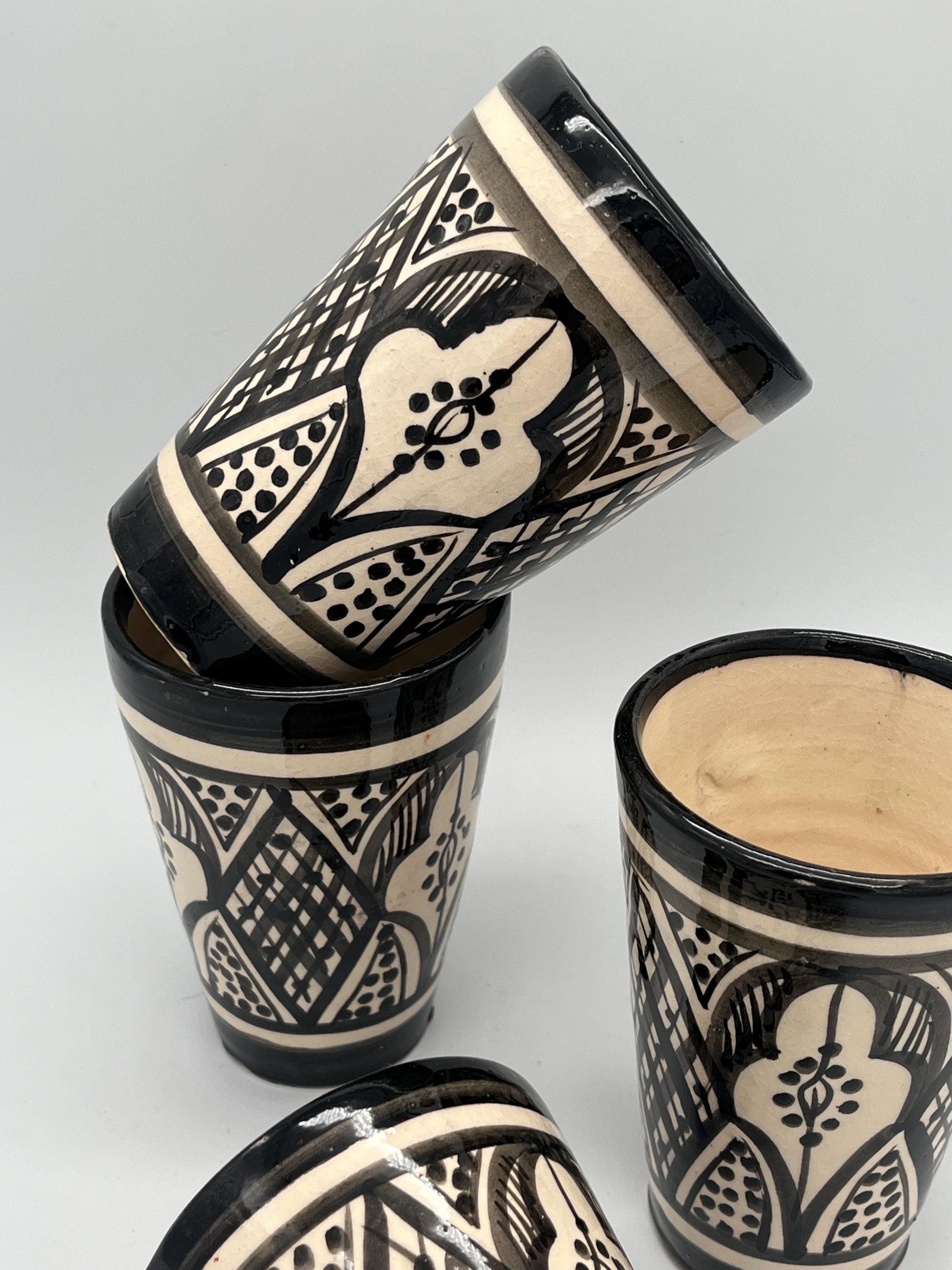 Moroccan Beldi Mug, Handmade, Boho Ceramic Tea Mug from Morocco