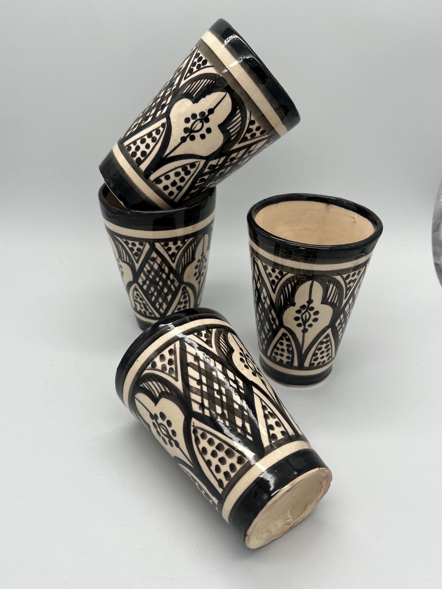 Moroccan Beldi Mug, Handmade, Boho Ceramic Tea Mug from Morocco