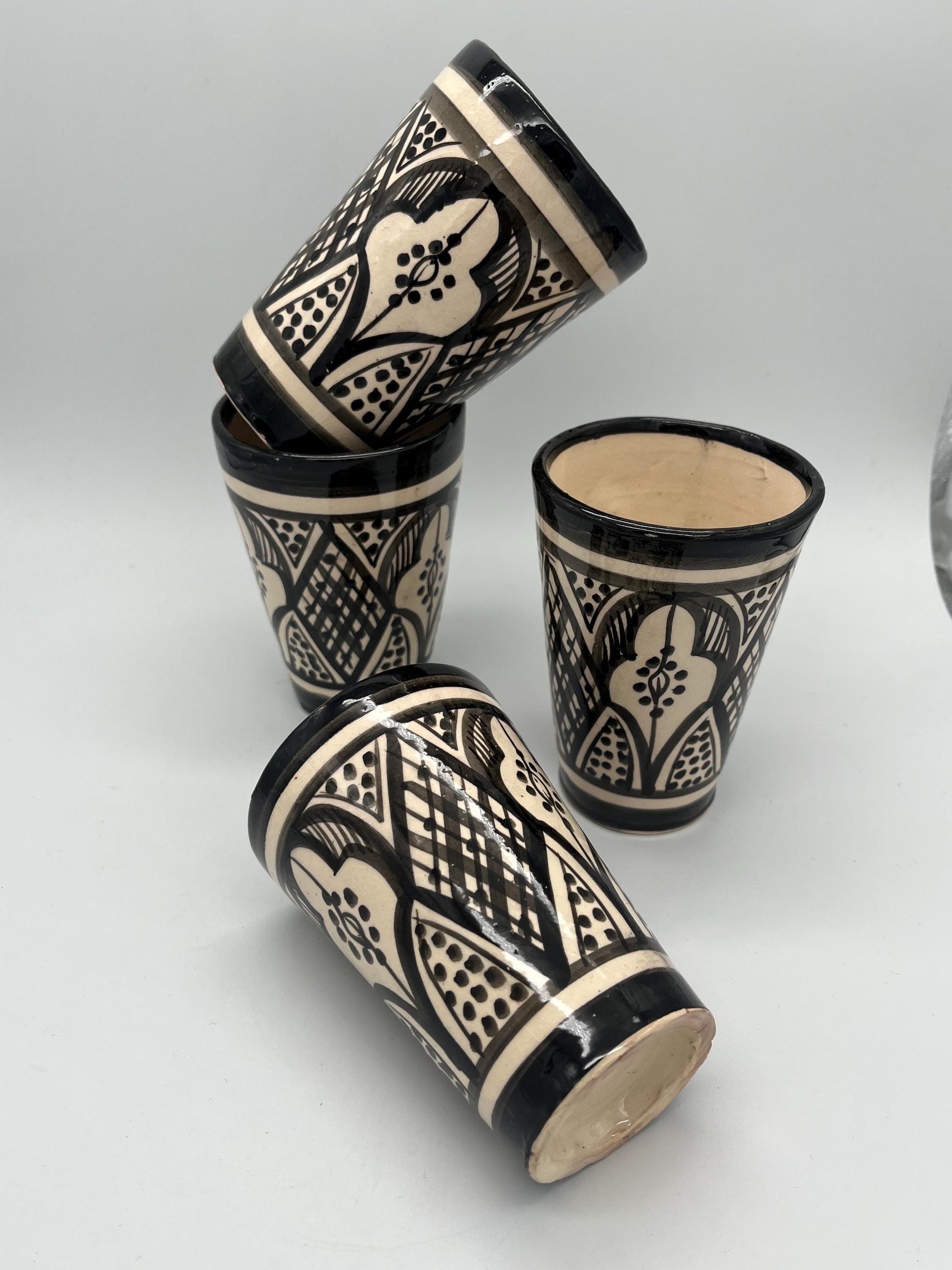 Moroccan Beldi Mug, Handmade, Boho Ceramic Tea Mug from Morocco