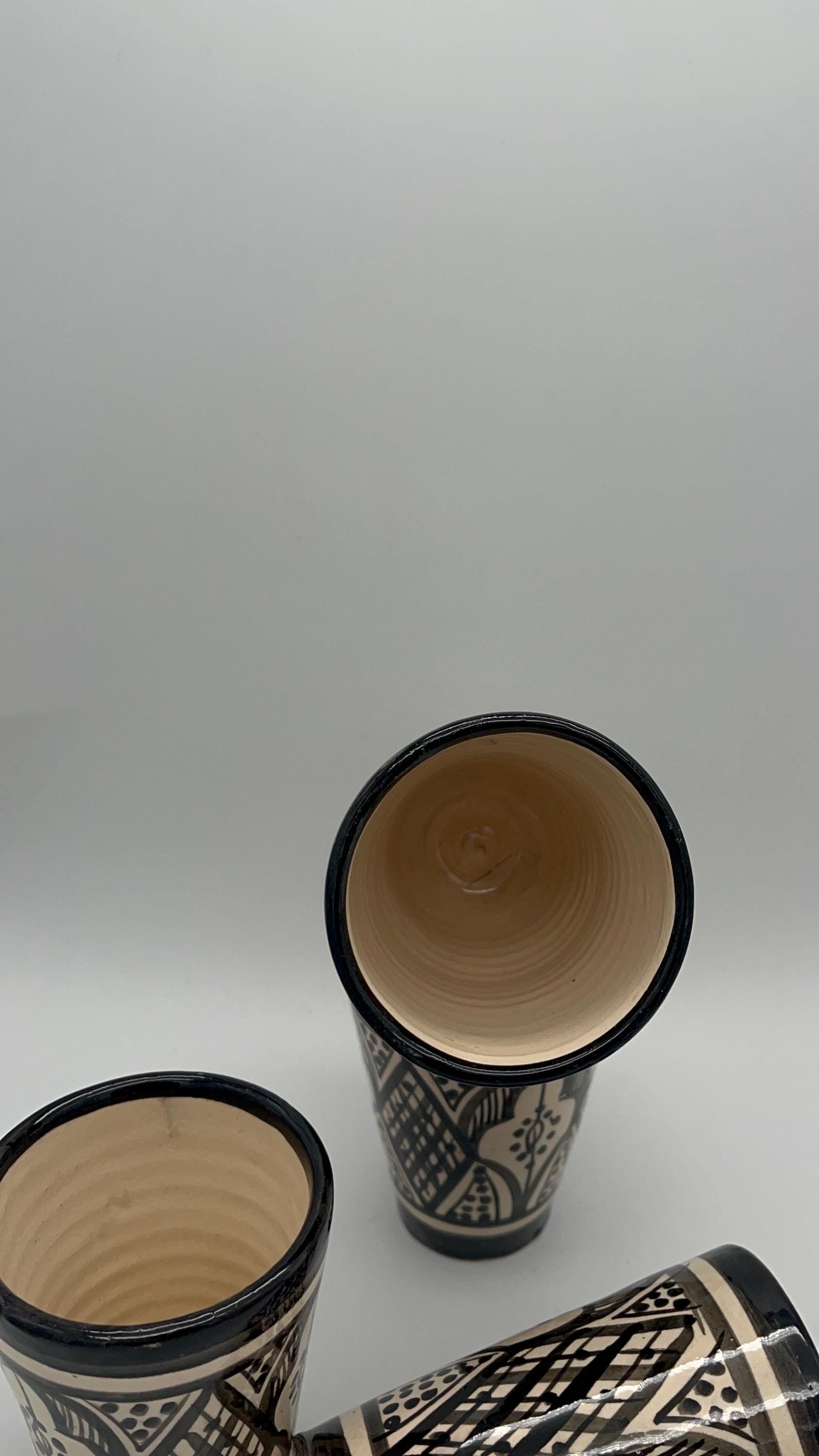 Moroccan Beldi Mug, Handmade, Boho Ceramic Tea Mug from Morocco