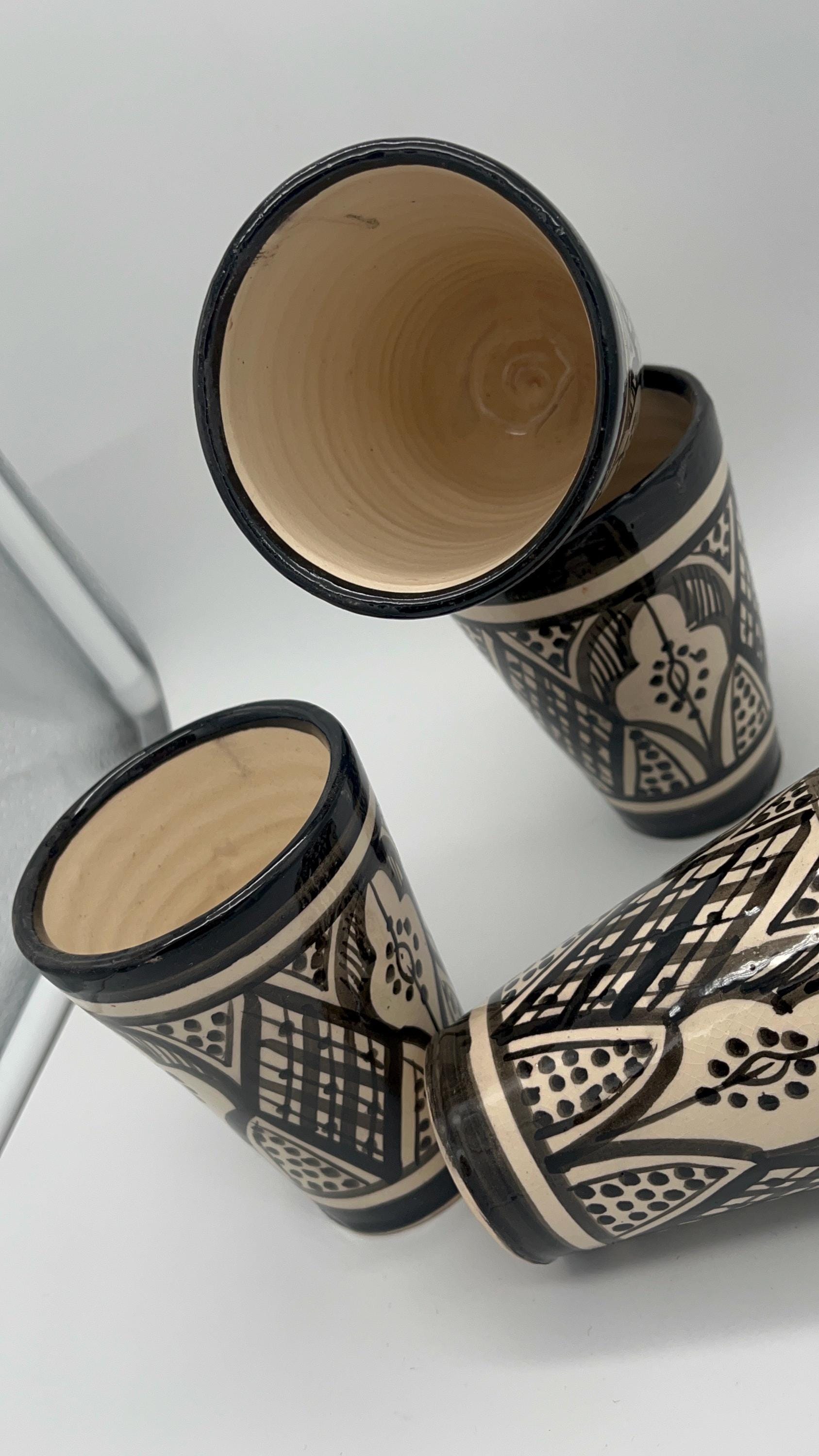 Moroccan Beldi Mug, Handmade, Boho Ceramic Tea Mug from Morocco