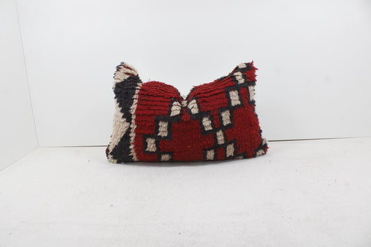 Vintage Moroccan Pillows 100% Wool ,Absolutely Gorgeous Pillow Floor Pillow Moroccan Berber Home Design Handmade Kilim Berber P285