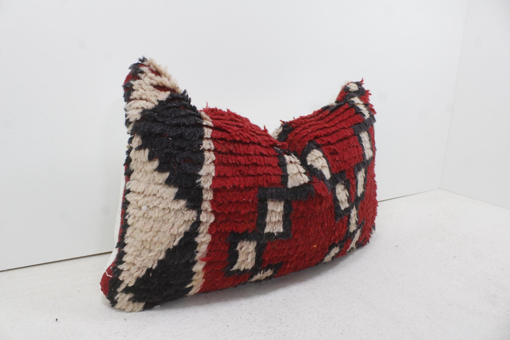 Vintage Moroccan Pillows 100% Wool ,Absolutely Gorgeous Pillow Floor Pillow Moroccan Berber Home Design Handmade Kilim Berber P285