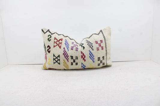 Vintage Moroccan Pillows 100% Wool ,Absolutely Gorgeous Pillow Floor Pillow Moroccan Berber Home Design Handmade Kilim Berber P253