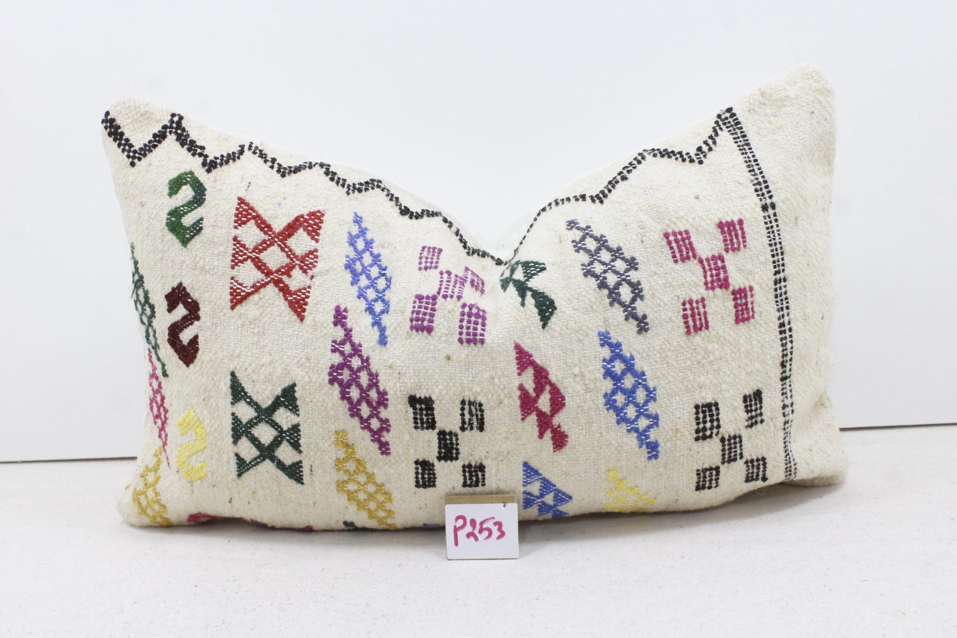 Vintage Moroccan Pillows 100% Wool ,Absolutely Gorgeous Pillow Floor Pillow Moroccan Berber Home Design Handmade Kilim Berber P253