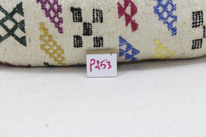 Vintage Moroccan Pillows 100% Wool ,Absolutely Gorgeous Pillow Floor Pillow Moroccan Berber Home Design Handmade Kilim Berber P253