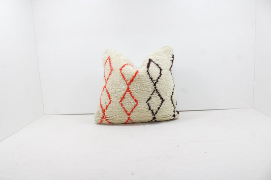 Vintage Moroccan Pillows 100% Wool ,Absolutely Gorgeous Pillow Floor Pillow Moroccan Berber Home Design Handmade Kilim Berber P238