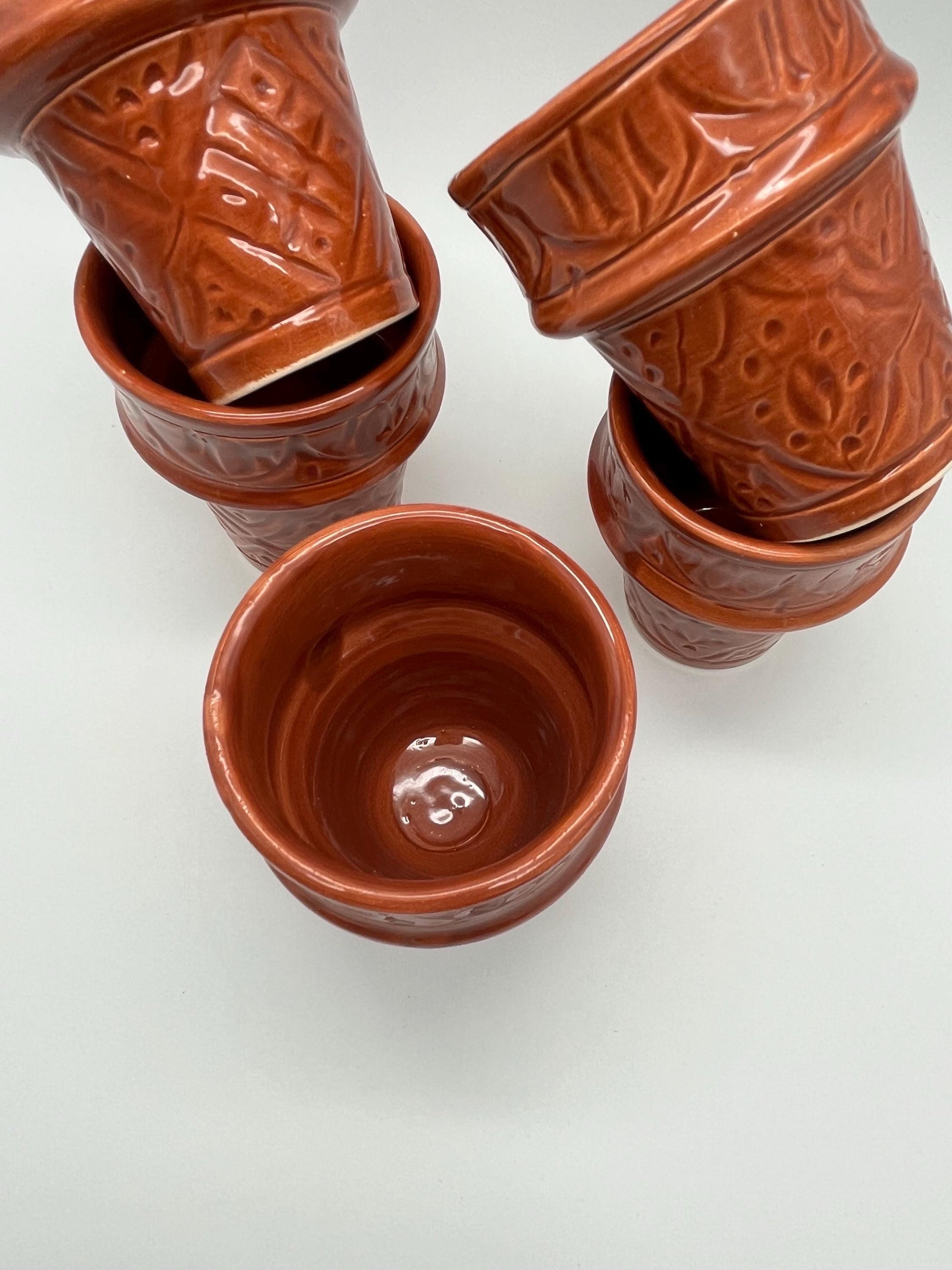 Moroccan Beldi Mug, Handmade, Boho Ceramic Tea Mug from Morocco, Fes 8 Cm