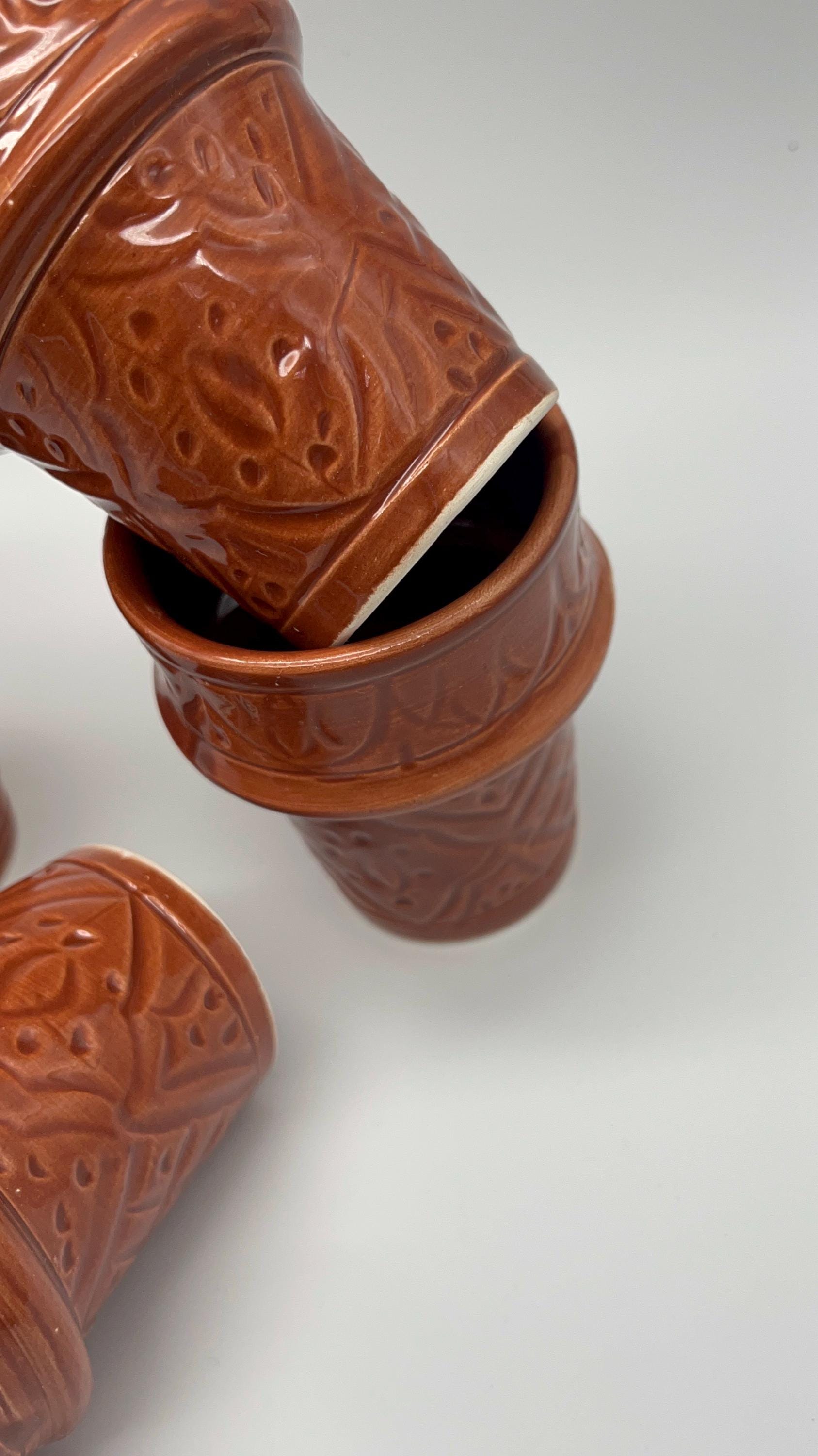 Moroccan Beldi Mug, Handmade, Boho Ceramic Tea Mug from Morocco, Fes 8 Cm