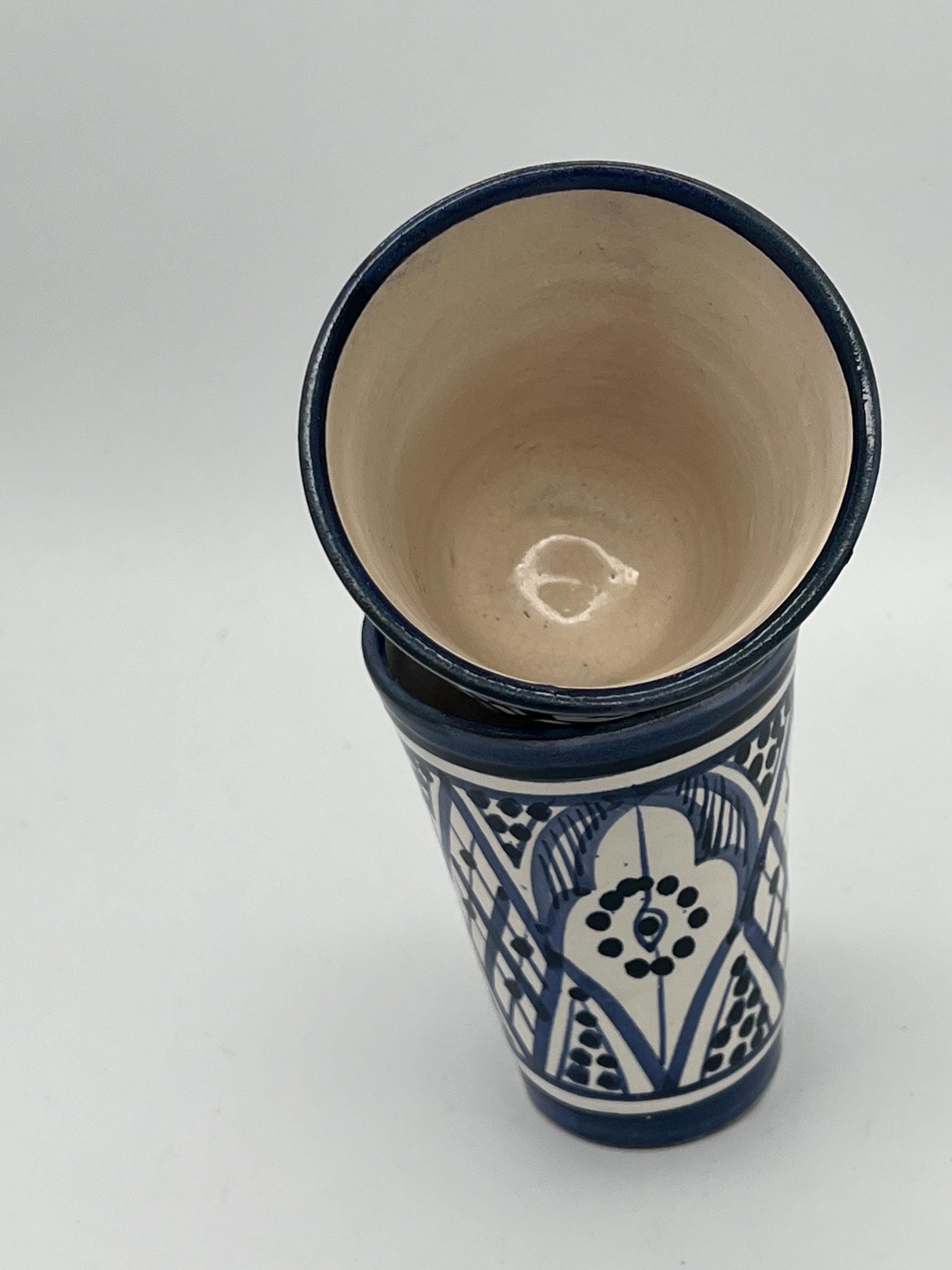 Moroccan Beldi Mug, Handmade, Boho Ceramic Tea Mug from Morocco