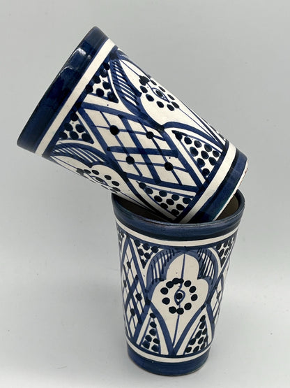 Moroccan Beldi Mug, Handmade, Boho Ceramic Tea Mug from Morocco