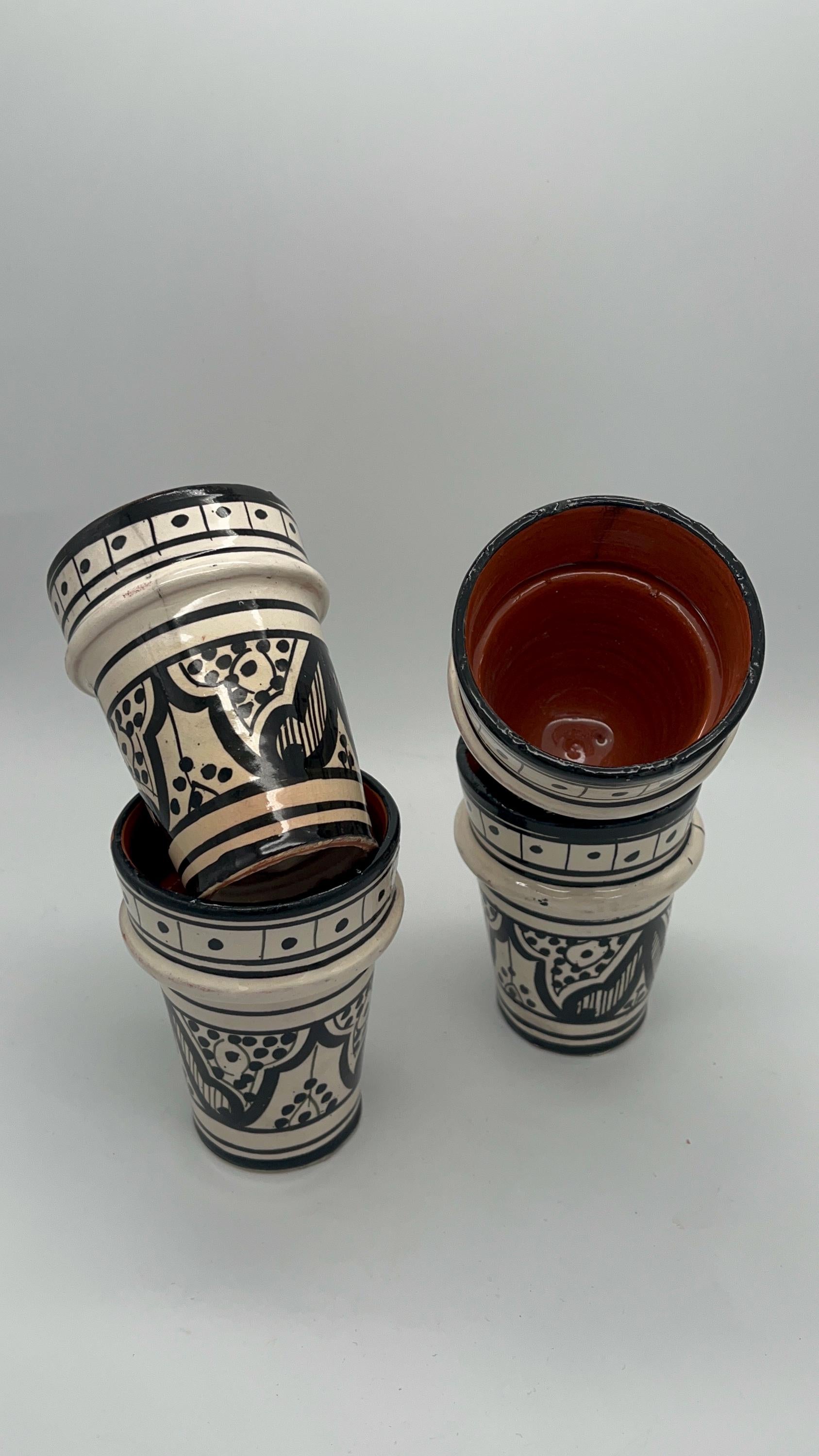 Moroccan Beldi Mug, Handmade, Boho Ceramic Tea Mug from Morocco