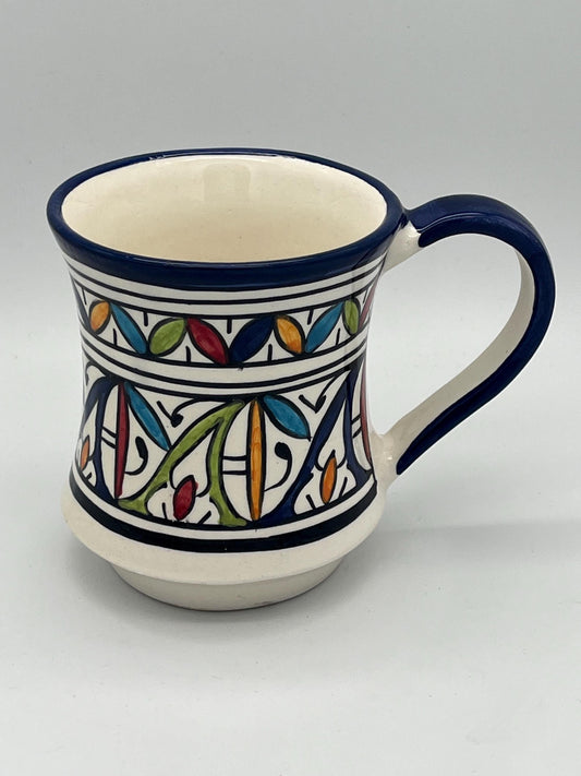 Moroccan Beldi Mug, Handmade, Boho Ceramic Tea Mug from Morocco