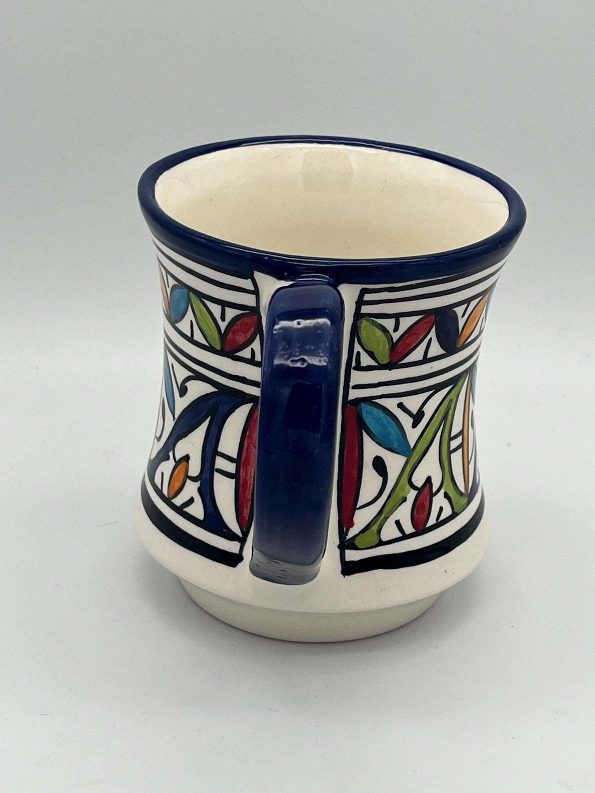 Moroccan Beldi Mug, Handmade, Boho Ceramic Tea Mug from Morocco