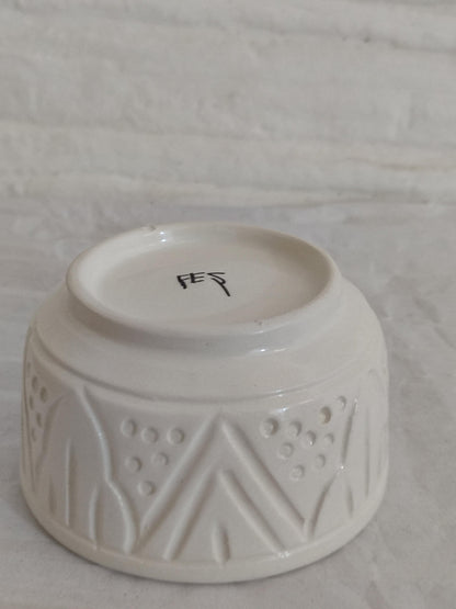 Set of 4 Handmade Moroccan Ceramic Soup,Salad Bowls - Small Ceramic Serving Pottery Bowl for Your Home & Kitchen - Handmade Decorative Gift