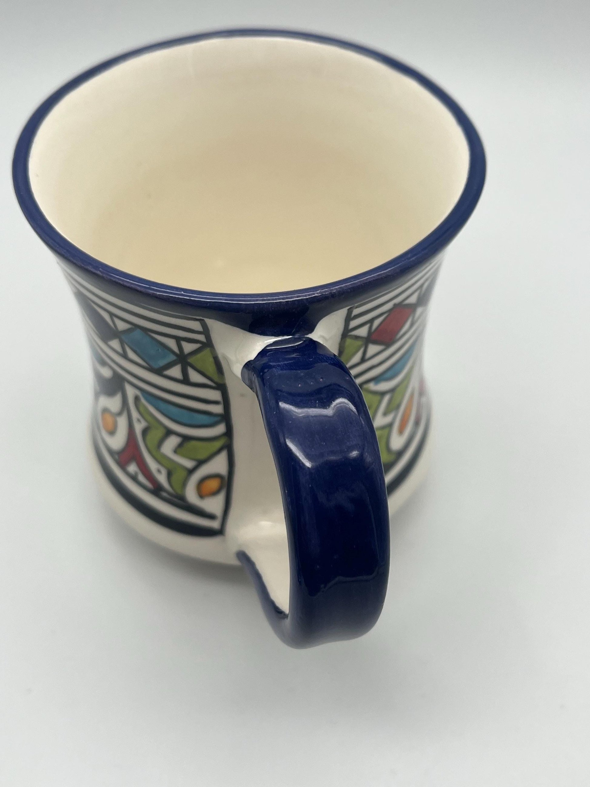 Moroccan Beldi Mug, Handmade, Boho Ceramic Tea Mug from Morocco