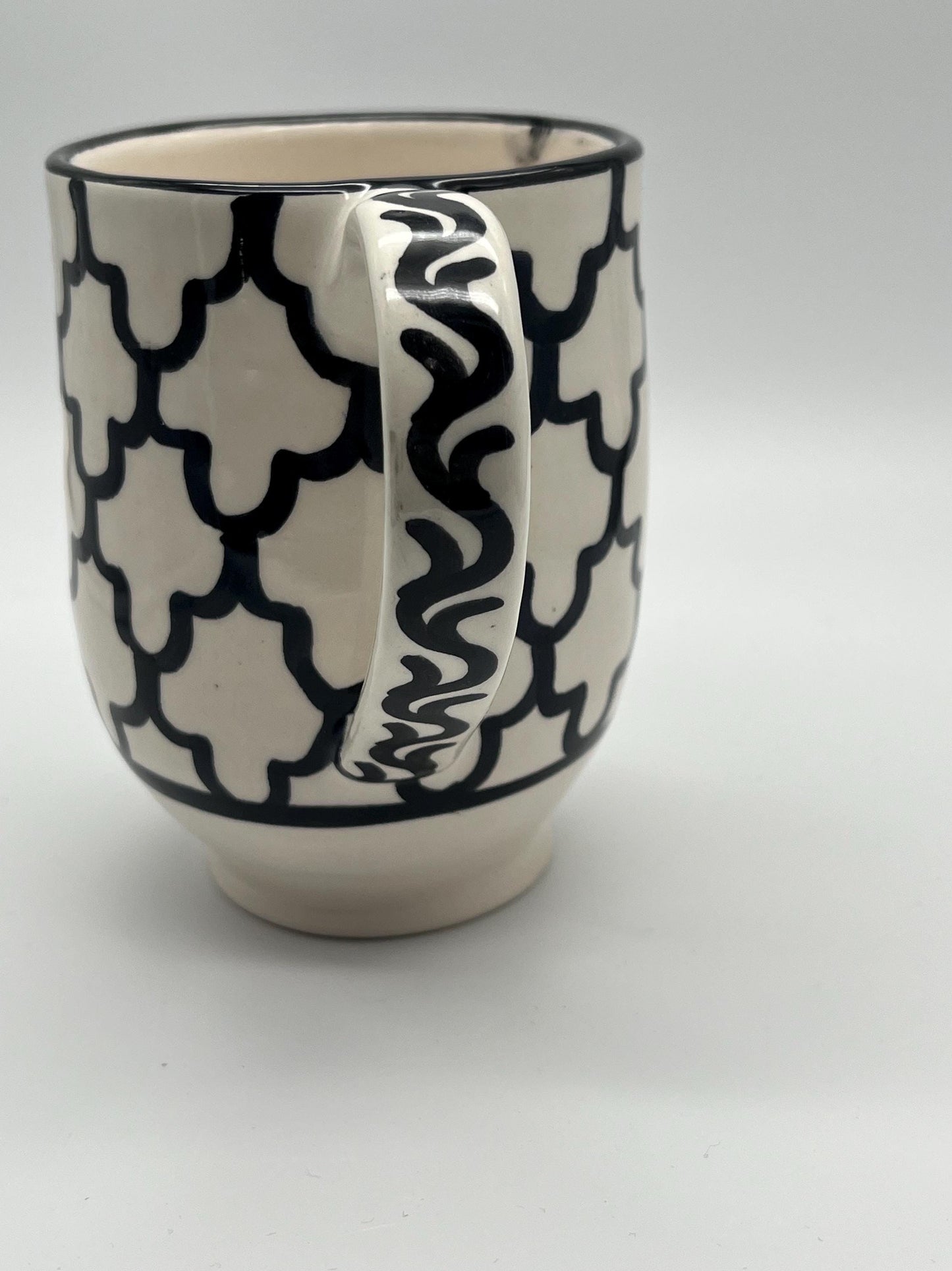 Moroccan Beldi Mug, Handmade, Boho Ceramic Tea Mug from Morocco
