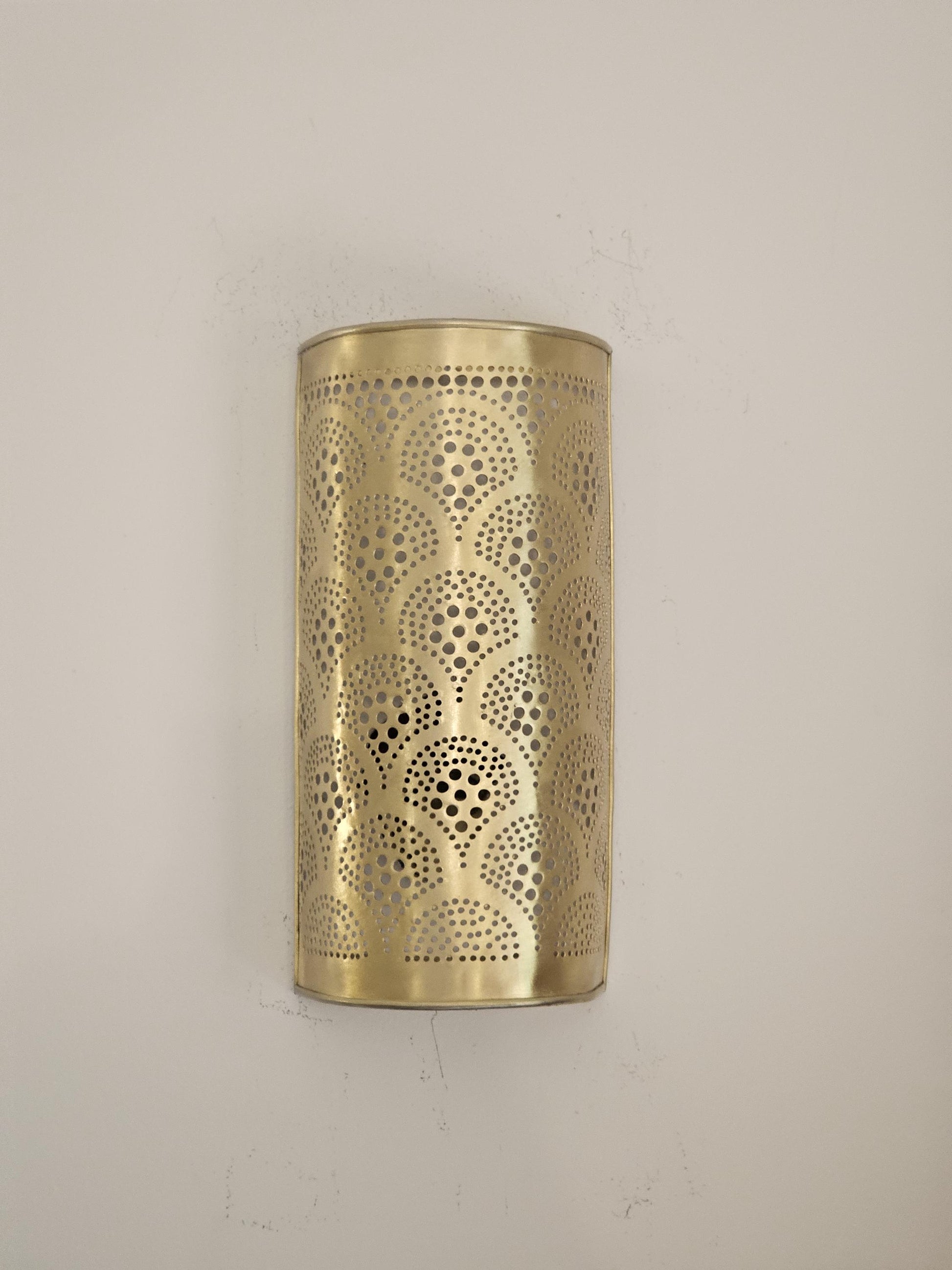 Moroccan Brass Wall Sconce, Brass Wall Lamp