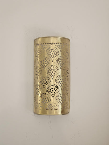 Moroccan Brass Wall Sconce, Brass Wall Lamp
