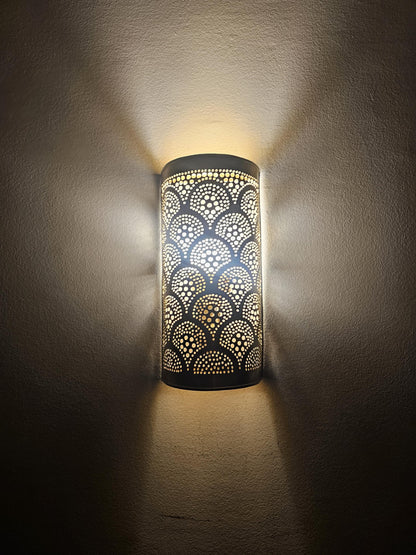 Moroccan Brass Wall Sconce, Brass Wall Lamp