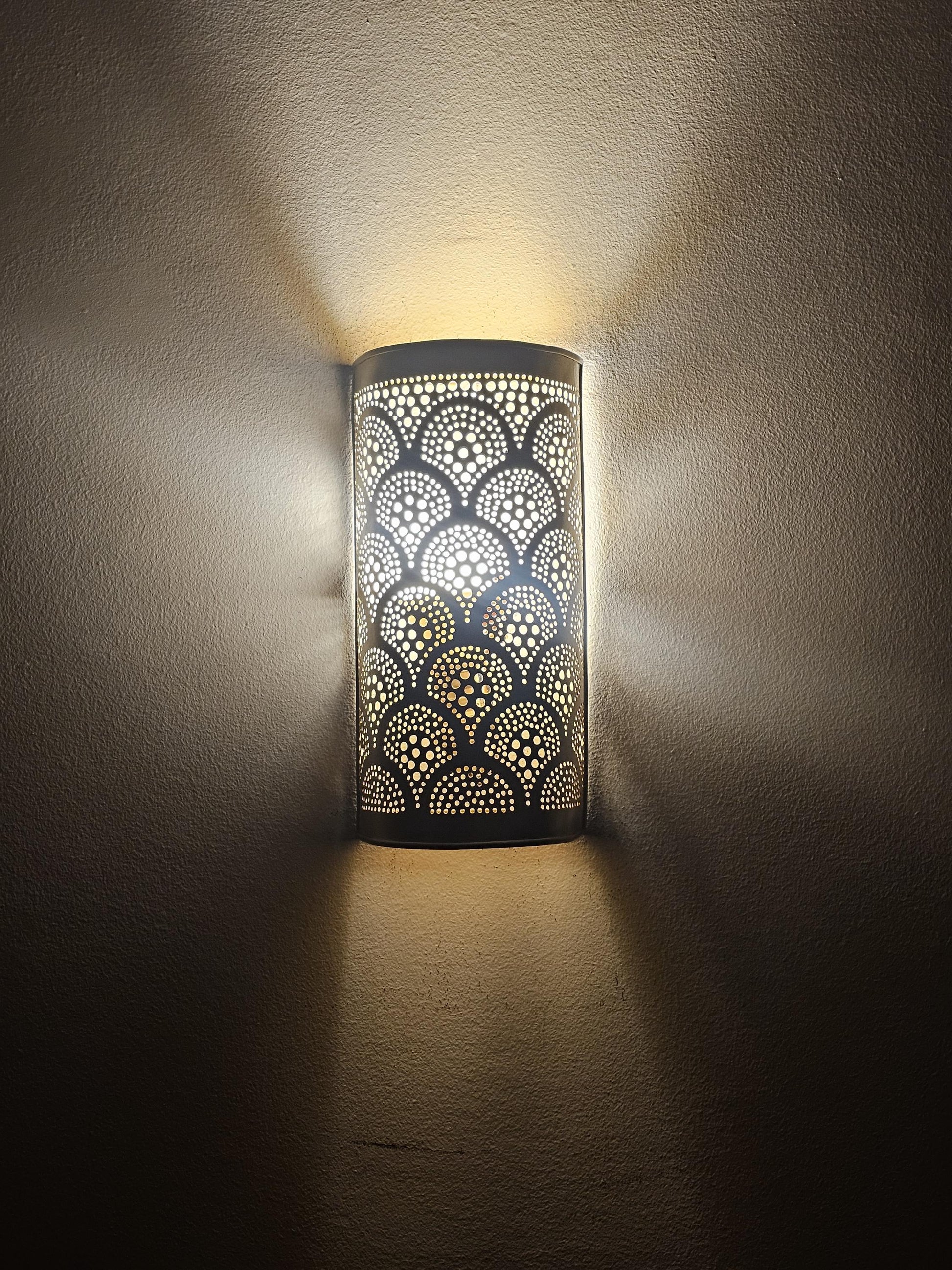 Moroccan Brass Wall Sconce, Brass Wall Lamp