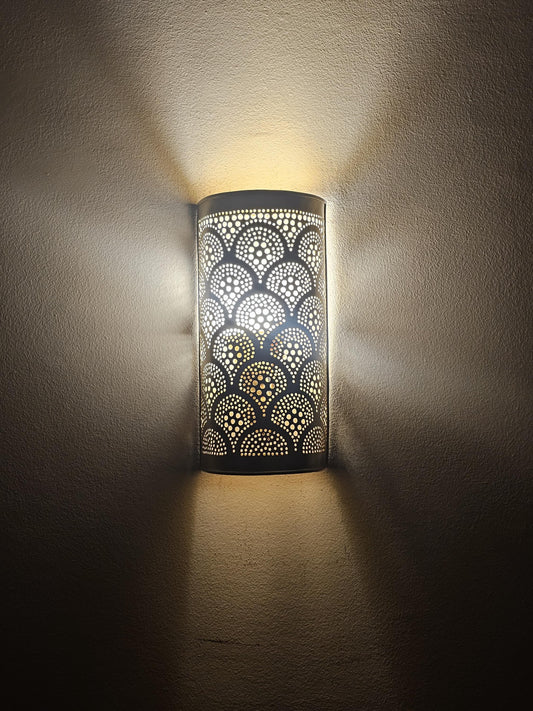 Moroccan Brass Wall Sconce, Brass Wall Lamp