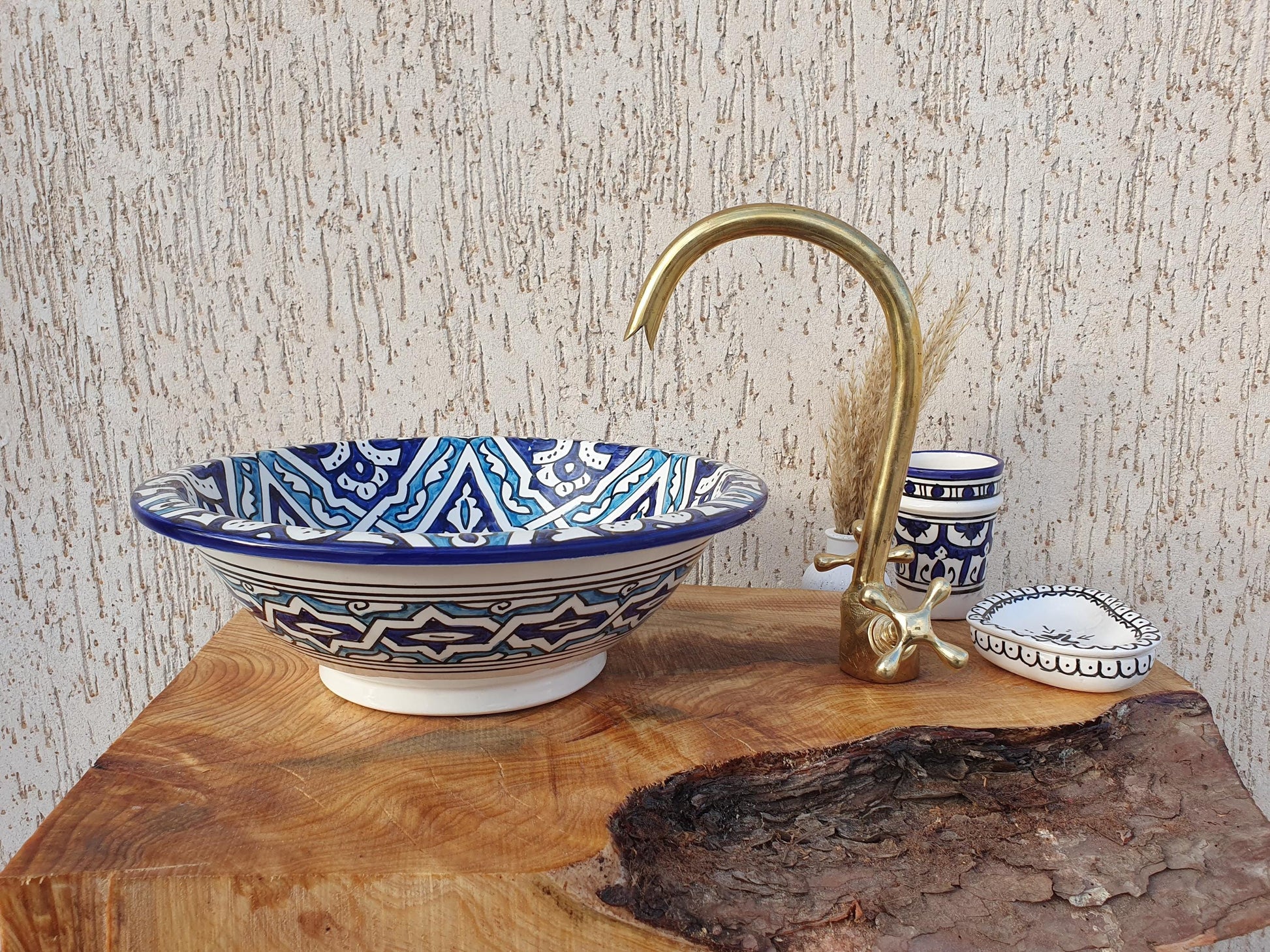 Handmade Ceramic Sink - Moroccan Elegant Washbasin