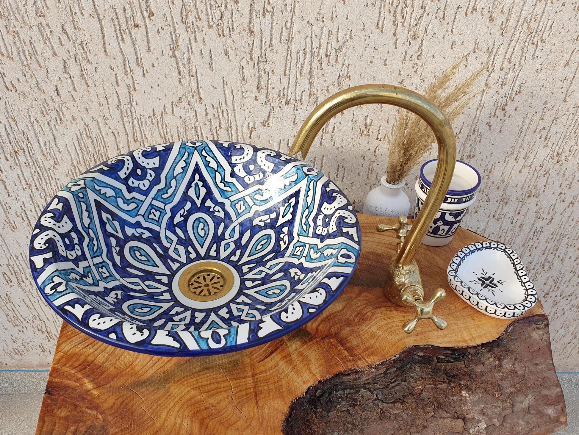 Handmade Ceramic Sink - Moroccan Elegant Washbasin