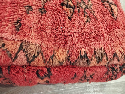 Moroccan Pouf: Handmade Leather Ottoman for Bohemian Home Decor & Seating, Cozy Floor Cushion, Stylish Living Room Accessory