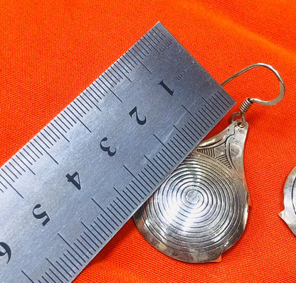 Vintage Berber Silver Earrings – Handmade Moroccan Jewelry
