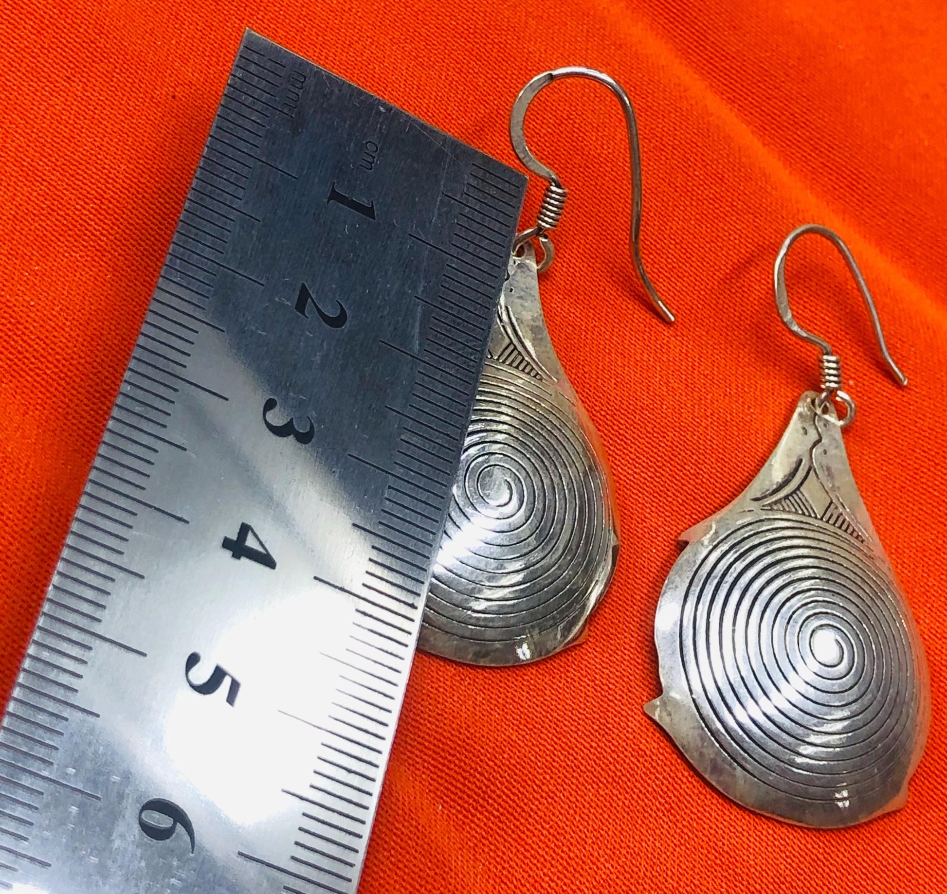 Vintage Berber Silver Earrings – Handmade Moroccan Jewelry