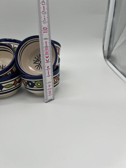 Handmade Ceramic Bowls - Unique Mother'S Day Gift Ideas, Hand-Painted Moroccan Appetizer and Dip Bowls