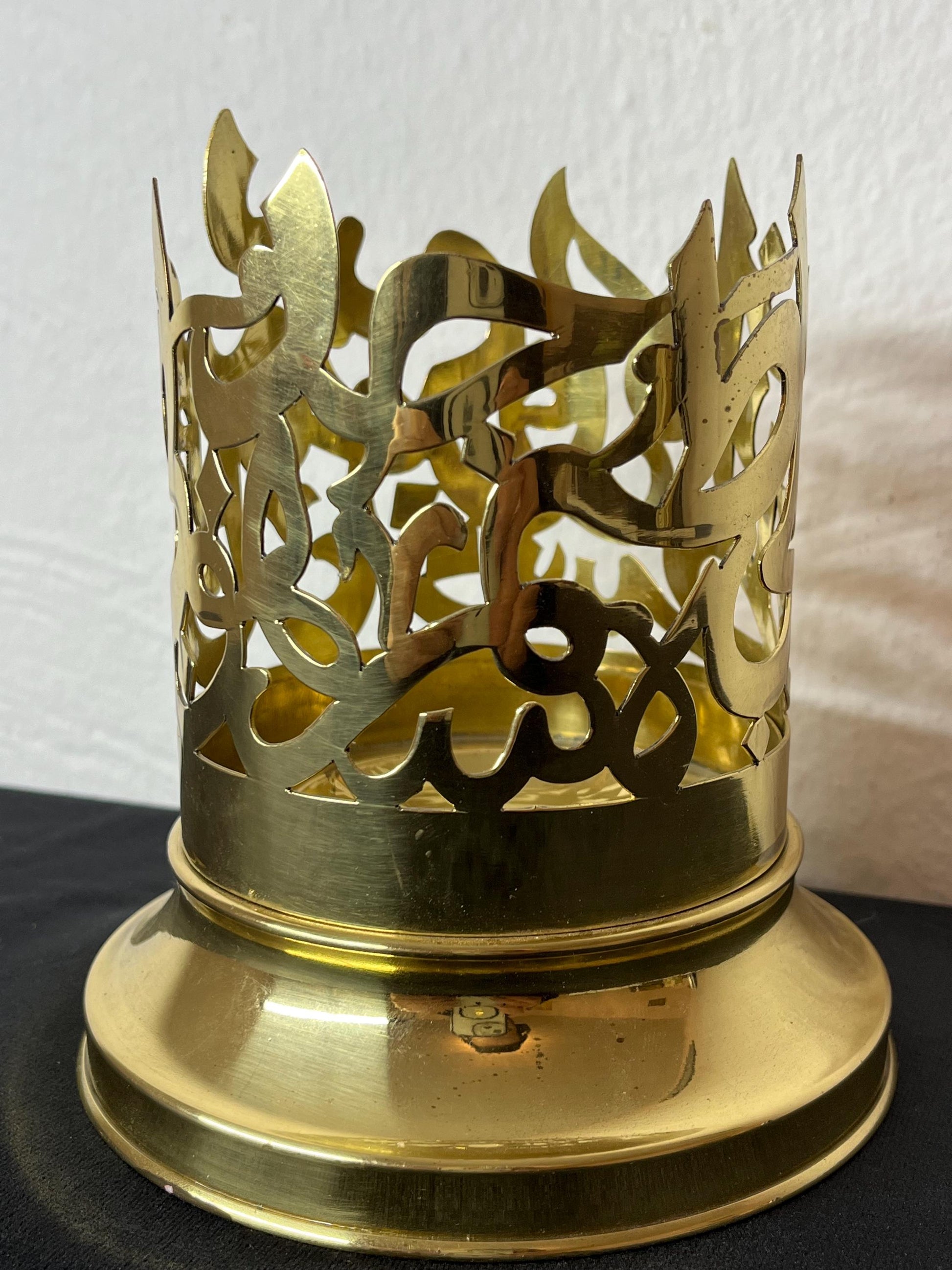 Brass Candle Holder | Islamic Handmade Home Decor | Dining Table Decoration | House Warming Gift | EID Ramadan Islamic Table