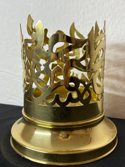 Brass Candle Holder | Islamic Handmade Home Decor | Dining Table Decoration | House Warming Gift | EID Ramadan Islamic Table